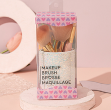 Load image into Gallery viewer, Simply Dazzled Storage and Brush Set in White