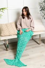 Load image into Gallery viewer, Seaside Magic Chenille Mermaid Tail In Green- 11/24/2023