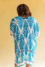 Load image into Gallery viewer, Side Trip Draped Kimono in Teal