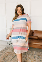 Load image into Gallery viewer, The Tish Striped T Shirt Dress