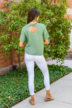 Load image into Gallery viewer, Simple One Twist Tee In Olive