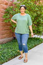 Load image into Gallery viewer, Simple One Twist Tee In Olive