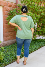 Load image into Gallery viewer, Simple One Twist Tee In Olive