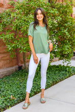 Load image into Gallery viewer, Simple One Twist Tee In Olive