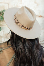 Load image into Gallery viewer, Panama Snakeskin Detail Hat