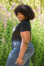 Load image into Gallery viewer, Spare Your Time Bodysuit In Black