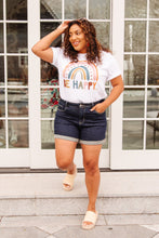 Load image into Gallery viewer, Stone Wash Open Seam Cuff Shorts