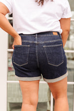 Load image into Gallery viewer, Stone Wash Open Seam Cuff Shorts