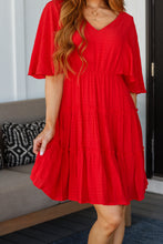 Load image into Gallery viewer, Sweet and Spicy Flutter Sleeve Dress
