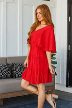 Load image into Gallery viewer, Sweet and Spicy Flutter Sleeve Dress
