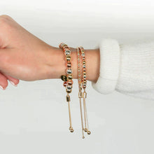 Load image into Gallery viewer, PREORDER: Tri Tone Adjustable Bracelet in Assorted Sizes