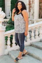 Load image into Gallery viewer, Spots N Lace Camisole In White