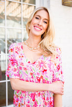 Load image into Gallery viewer, Vintage Daisies Dress In Pink