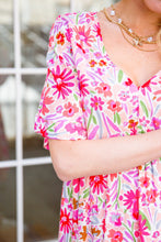 Load image into Gallery viewer, Vintage Daisies Dress In Pink