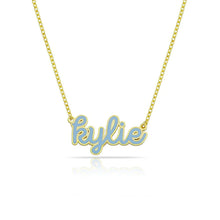 Load image into Gallery viewer, PREORDER: Cursive Enamel Necklace