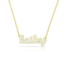 Load image into Gallery viewer, PREORDER: Cursive Enamel Necklace