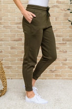 Load image into Gallery viewer, Zip Up Hoodie Jacket & Joggers Set In Olive