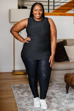 Load image into Gallery viewer, She's In The Zone Workout Top in Black