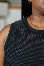Load image into Gallery viewer, She's In The Zone Workout Top in Black