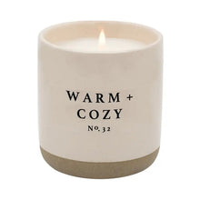 Load image into Gallery viewer, Cream Stoneware Soy Candles in Various Scents