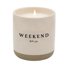 Load image into Gallery viewer, Cream Stoneware Soy Candles in Various Scents
