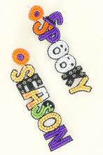 Load image into Gallery viewer, Halloween Seed-Bead Spooky Season Earrings
