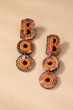 Load image into Gallery viewer, Halloween Seed Bead BOO Earrings
