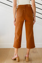 Load image into Gallery viewer, Briar High Rise Control Top Wide Leg Crop Jeans in Camel
