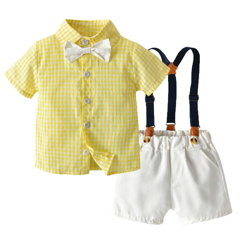 Jack ad Jill Summer Checker Suit Siblings Set