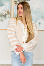 Load image into Gallery viewer, Check That Line Cardigan
