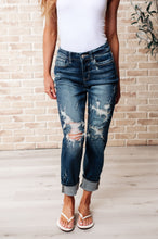 Load image into Gallery viewer, Danny Mid Rise Cuffed Destroyed Boyfriend Jeans
