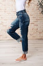 Load image into Gallery viewer, Danny Mid Rise Cuffed Destroyed Boyfriend Jeans
