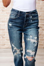 Load image into Gallery viewer, Danny Mid Rise Cuffed Destroyed Boyfriend Jeans
