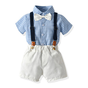 Jack ad Jill Summer Checker Suit Siblings Set