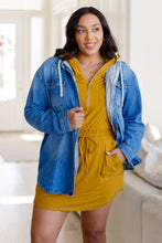 Load image into Gallery viewer, Jordan Hooded Denim Shacket
