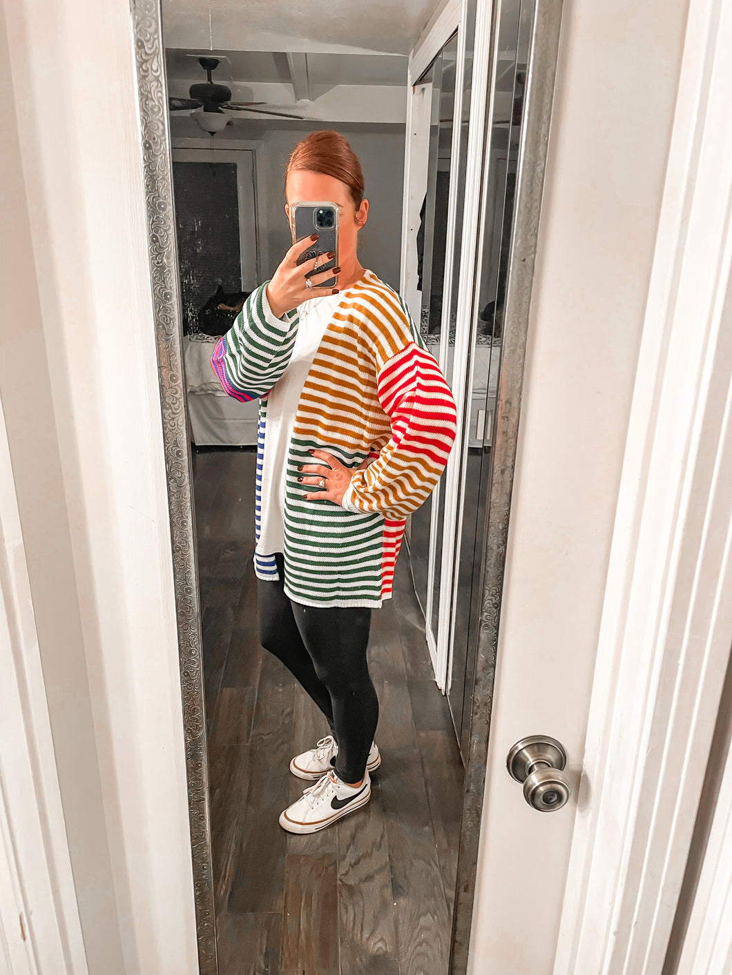 Marquee Lights Striped Cardigan