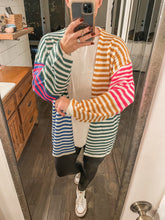 Load image into Gallery viewer, Marquee Lights Striped Cardigan
