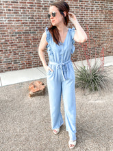 Load image into Gallery viewer, Johanna Chambray Jumpsuit
