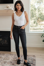 Load image into Gallery viewer, Octavia High Rise Control Top Skinny Jeans in Washed Black
