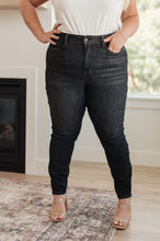 Load image into Gallery viewer, Octavia High Rise Control Top Skinny Jeans in Washed Black
