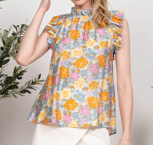 Buy Myself Flowers Top- Mint