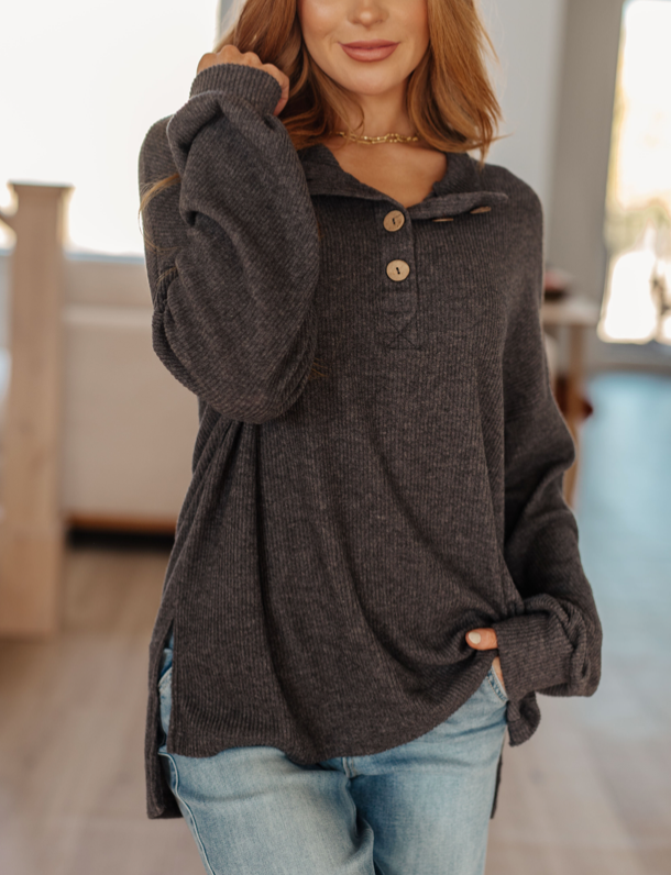 Cozy All Over Henley Top