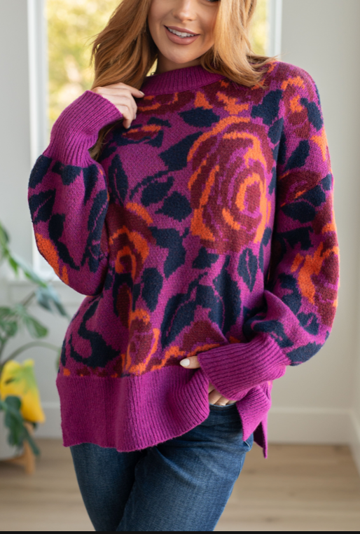 Rosie Posey Floral Sweater