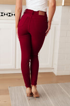 Load image into Gallery viewer, Wanda High Rise Control Top Skinny Jeans Scarlet
