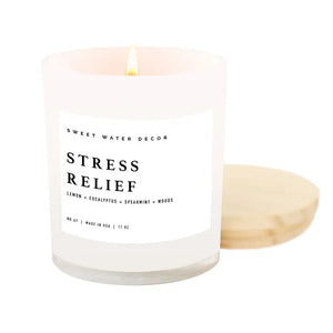 White Jar Soy Candles in Various Scents