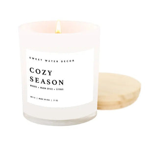 White Jar Soy Candles in Various Scents