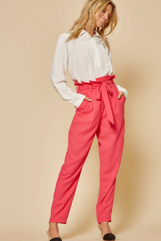 The Andree Paperbag Pink Pant