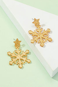 Gold Sparkle Snowflakes