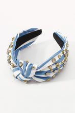 Load image into Gallery viewer, Sparkle Stripe Headband- Blue
