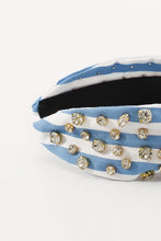 Load image into Gallery viewer, Sparkle Stripe Headband- Blue
